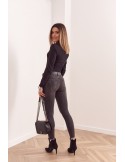 Fashionable black denim pants 23110 - Online store - Boutique